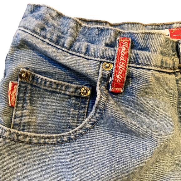 Vintage 90s Road Rags High Waist Distressed Light Blue Denim Jeans Size 30 - Picture 12 of 16